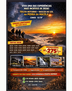 TRILHA NOTURNA + NASCER DO SOL NA PEDRA DA MACELA